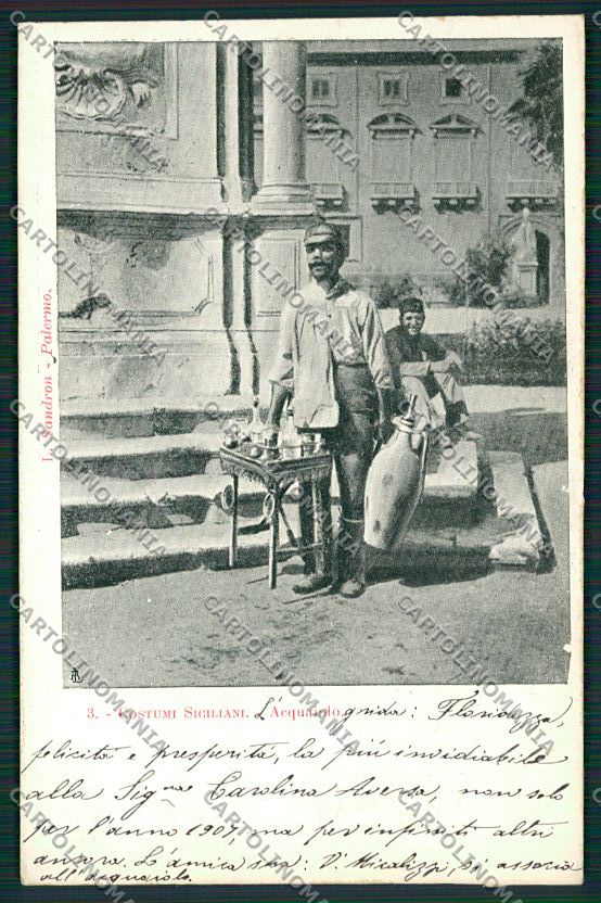 Palermo Costumi Siciliani cartolina QQ0946 – fronte