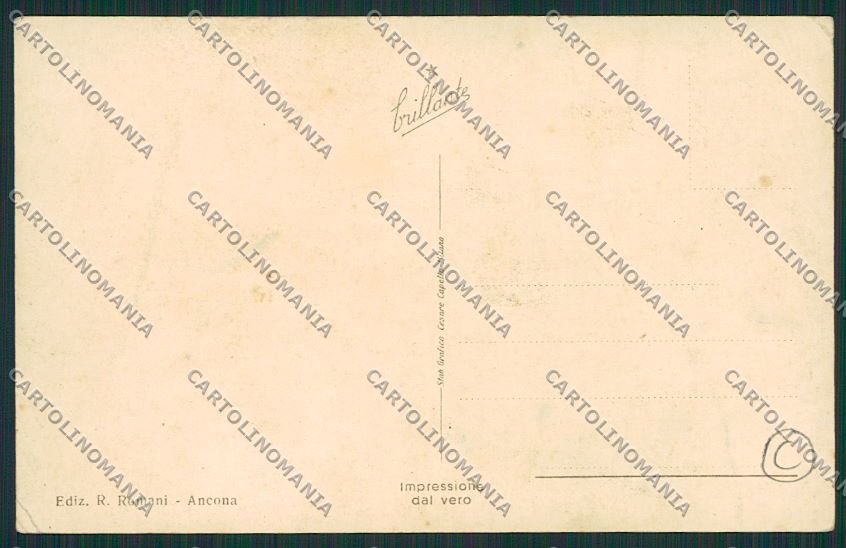 Ancona Città PIEGHINE Foto cartolina QQ0963 – retro