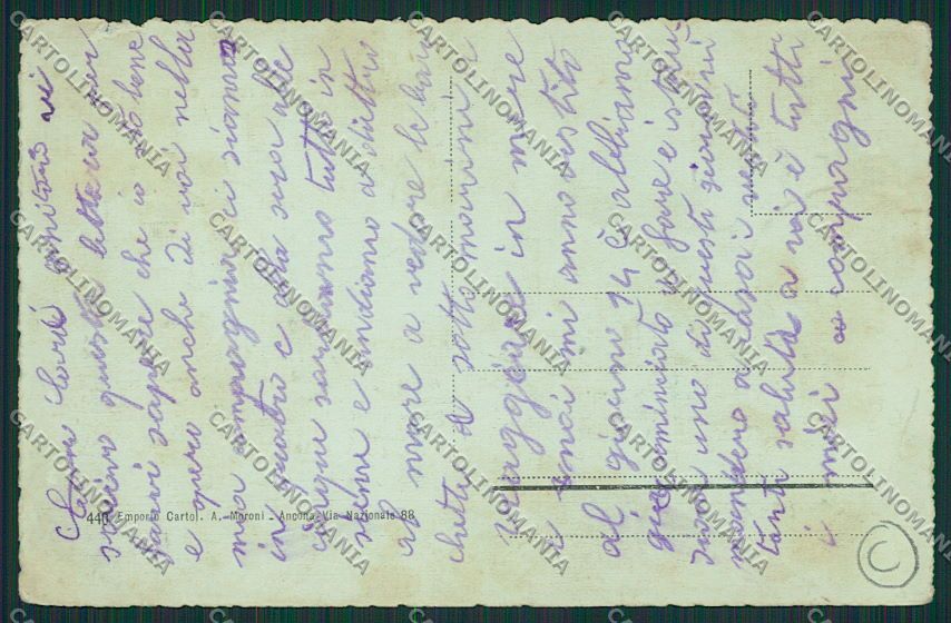 Ancona Città ABRASA cartolina QQ0971 – retro