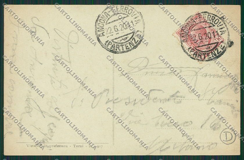 Ancona Città Alterocca 2571 PIEGA cartolina QQ0997 – retro