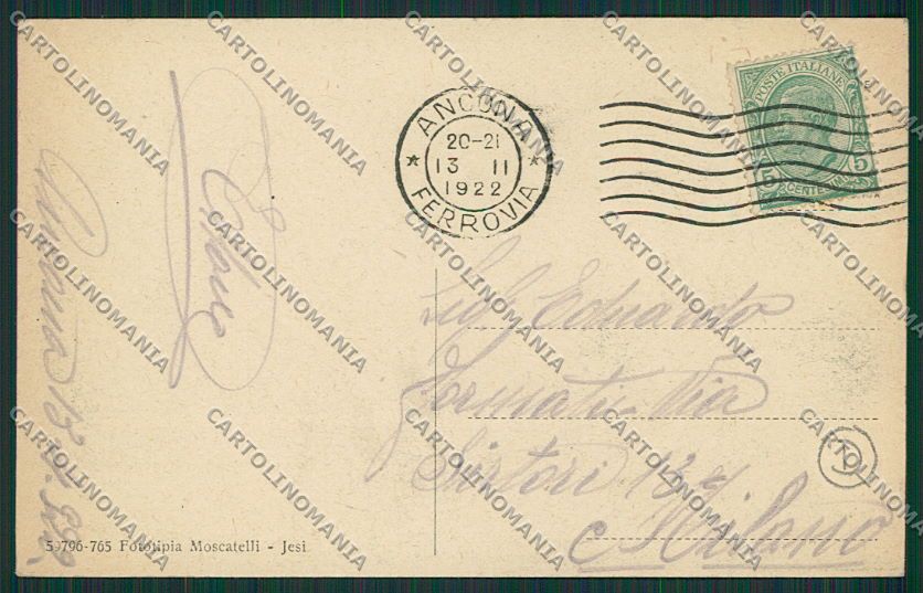 Ancona Città Tram cartolina QQ1001 – retro
