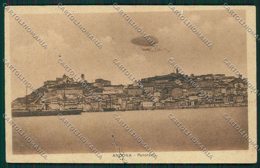 Ancona Città Dirigibile cartolina QQ1019 – fronte