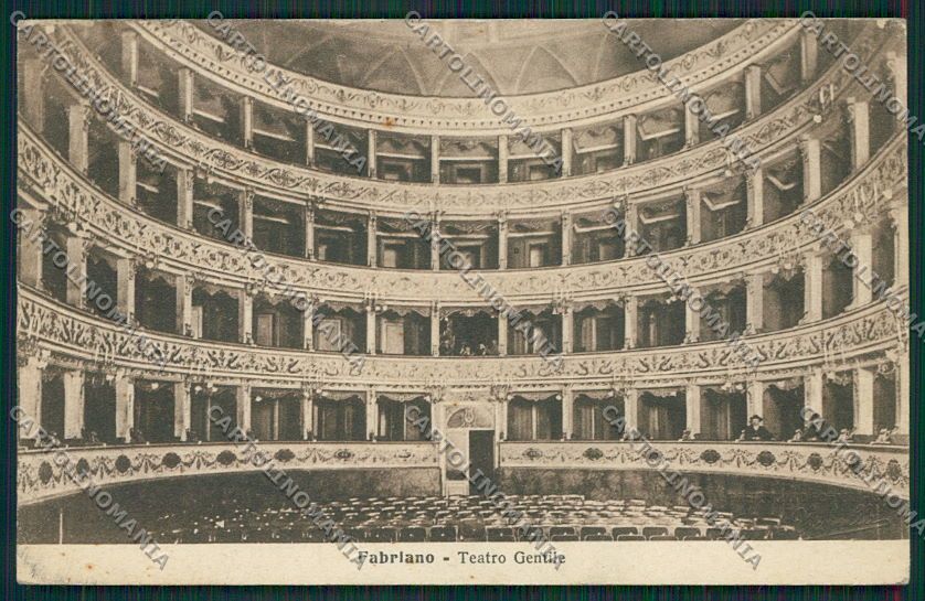 Ancona Fabriano Teatro cartolina QQ1058 – fronte