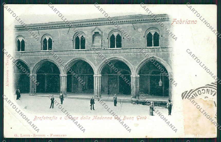 Ancona Fabriano cartolina QQ1059 – fronte