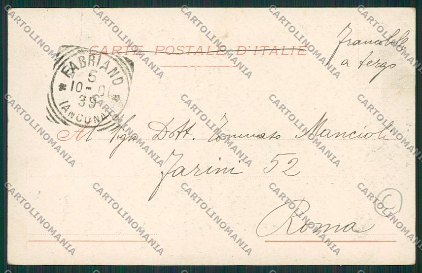 Ancona Fabriano cartolina QQ1059 – retro