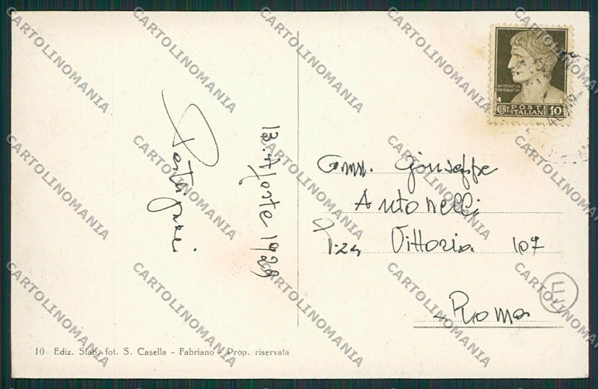 Ancona Fabriano cartolina QQ1071 – retro
