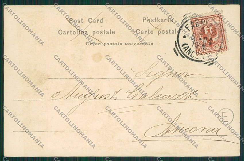 Ancona Fabriano cartolina QQ1072 – retro