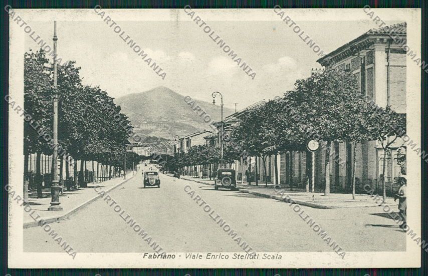 Ancona Fabriano Viale Scala cartolina QQ1077 – fronte