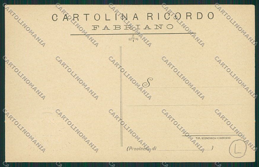 Ancona Fabriano Teatro cartolina QQ1081 – retro