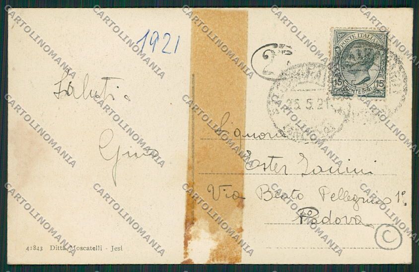 Ancona Falconara ABRASA cartolina QQ1084 – retro