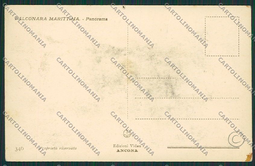 Ancona Falconara COLLA STRAPPINO cartolina QQ1088 – retro