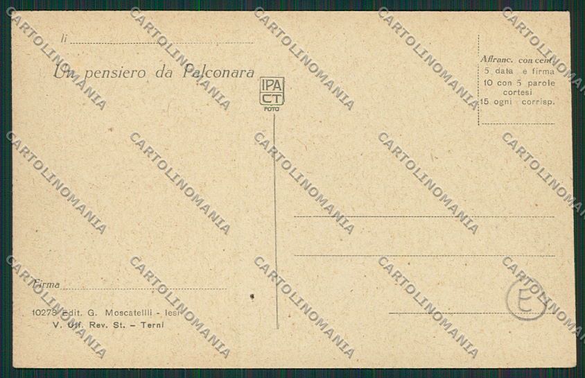 Ancona Falconara cartolina QQ1105 – retro