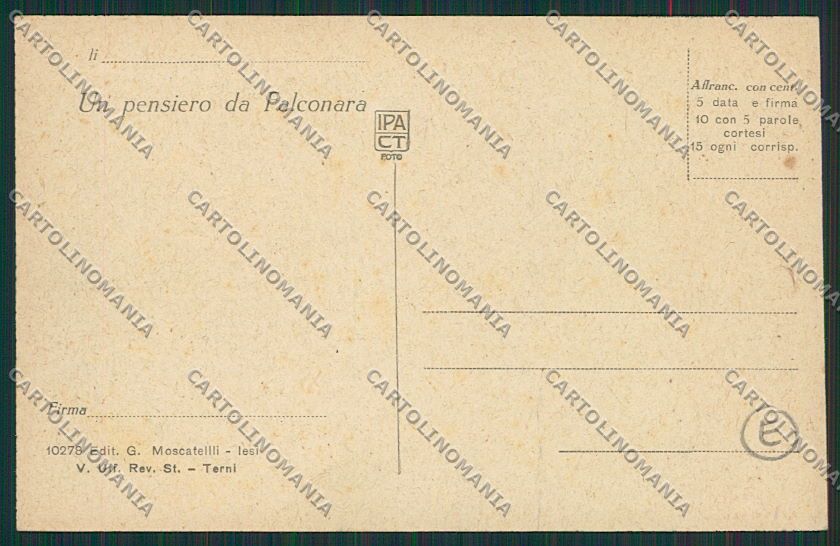 Ancona Falconara cartolina QQ1108 – retro