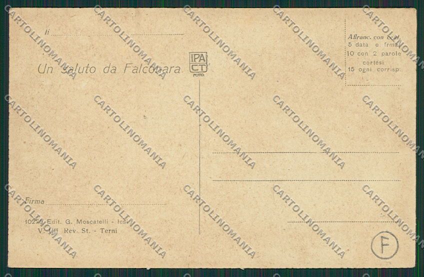 Ancona Falconara cartolina QQ1117 – retro