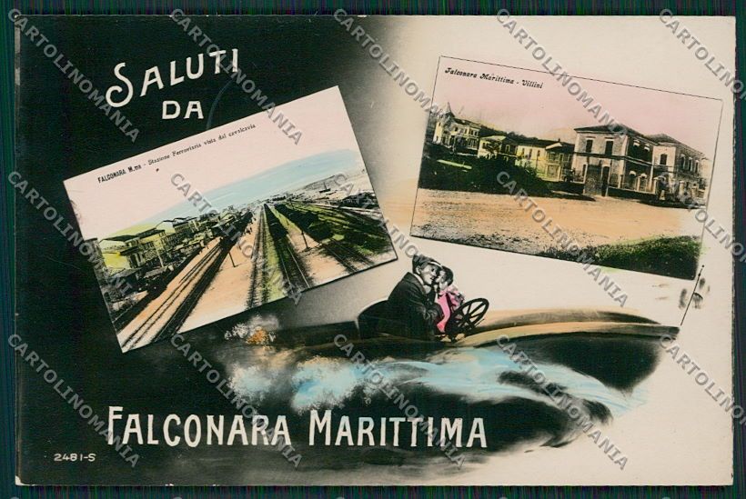 Ancona Falconara Saluti da Stazione Foto cartolina QQ1123 – fronte