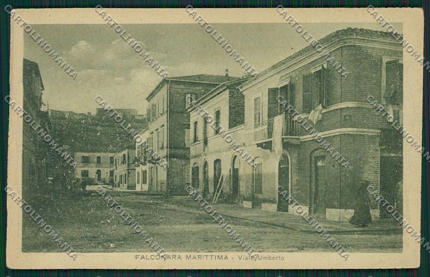 Ancona Falconara PIEGHINA cartolina QQ1125 – fronte