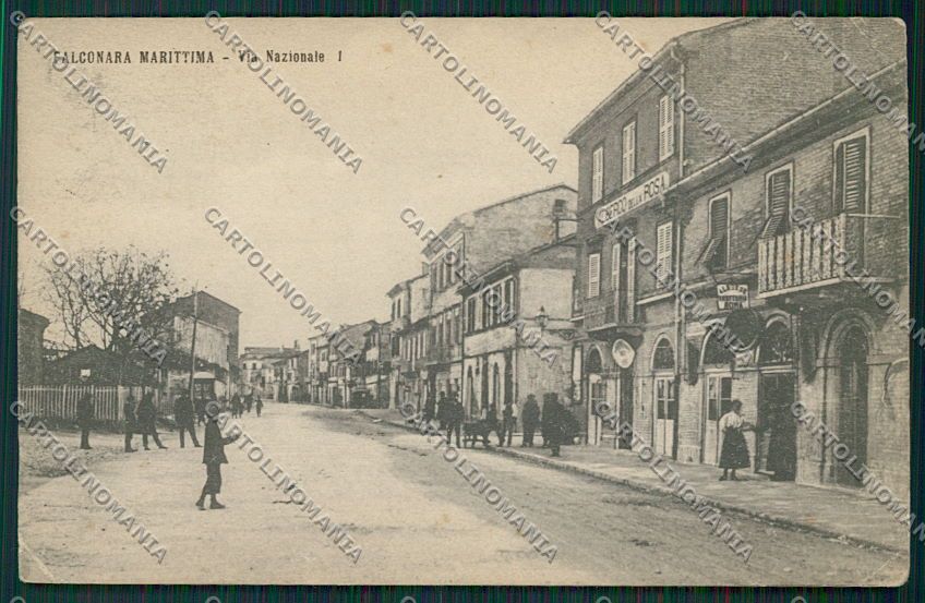 Ancona Falconara PIEGHINA cartolina QQ1146 – fronte