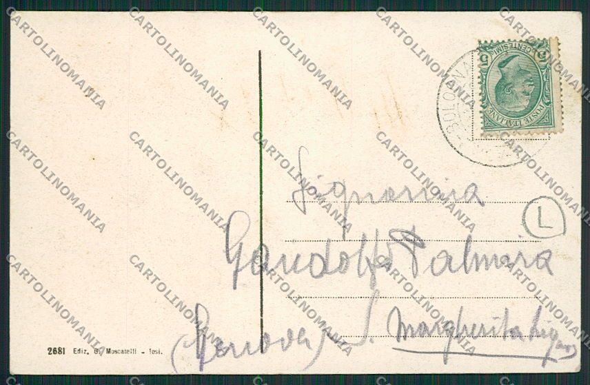 Ancona Falconara Saluti da Treno cartolina QQ1147 – retro