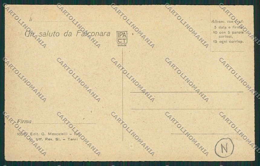 Ancona Falconara Treno cartolina QQ1153 – retro