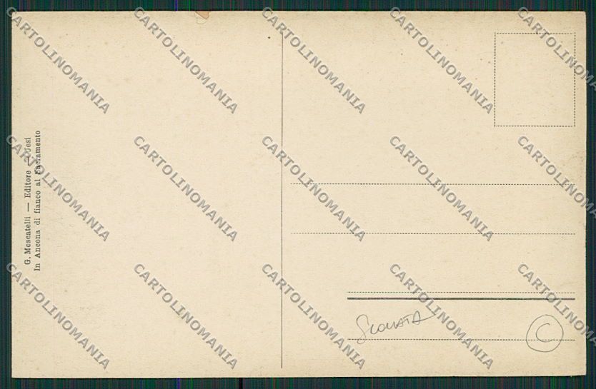 Ancona Jesi Iesi SCOLLATA cartolina QQ1160 – retro