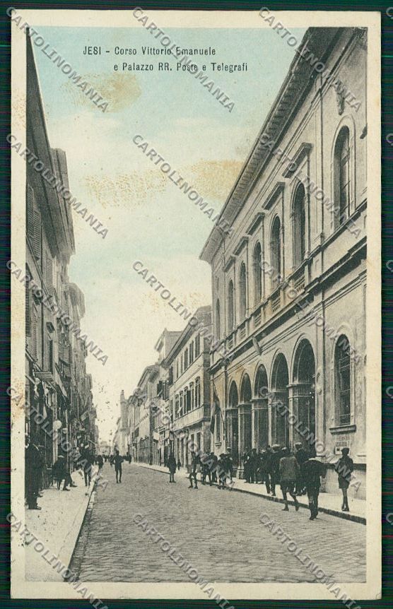 Ancona Jesi Iesi Poste PIEGHE cartolina QQ1167 – fronte
