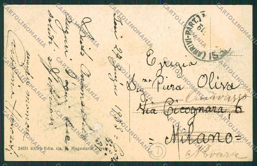 Ancona Jesi Iesi Poste PIEGHE cartolina QQ1167 – retro