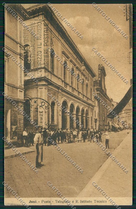 Ancona Jesi Iesi Poste PIEGHINA cartolina QQ1179 – fronte
