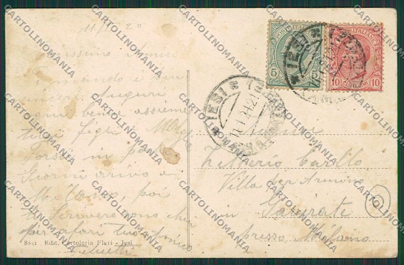 Ancona Jesi Iesi cartolina QQ1188 – retro
