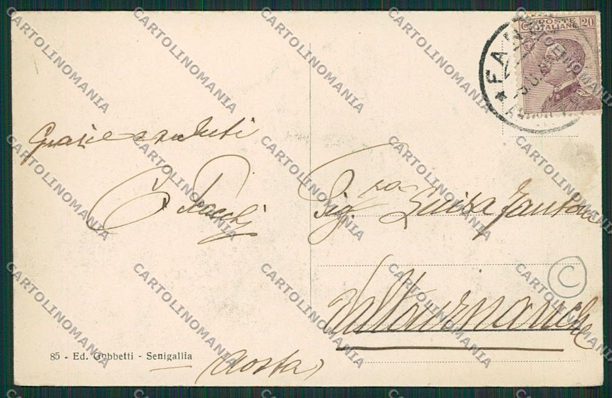 Ancona Senigallia cartolina QQ1212 – retro
