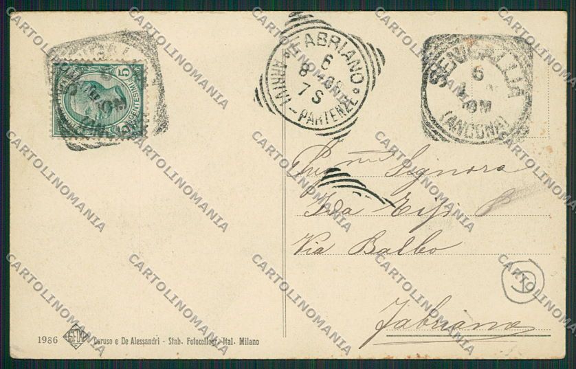 Ancona Senigallia cartolina QQ1221 – retro