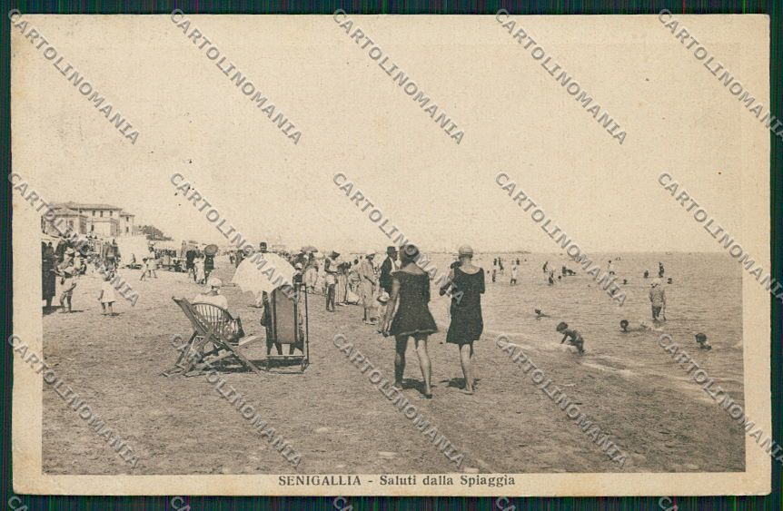 Ancona Senigallia PIEGHE cartolina QQ1223 – fronte