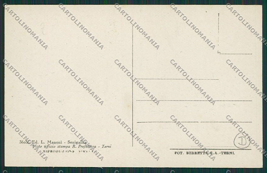 Ancona Senigallia cartolina QQ1224 – retro