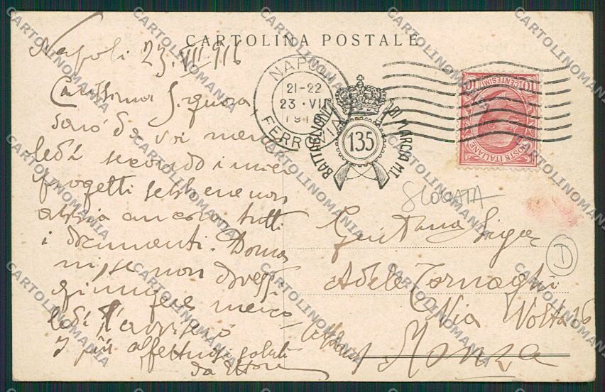 Ancona Senigallia SCOLLATA cartolina QQ1225 – retro