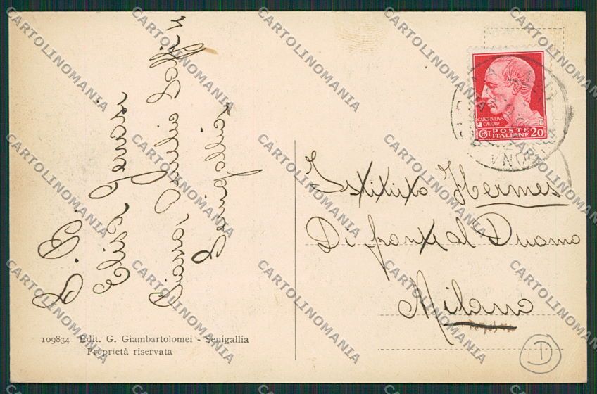 Ancona Senigallia cartolina QQ1228 – retro