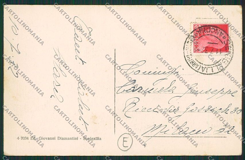 Ancona Senigallia cartolina QQ1234 – retro