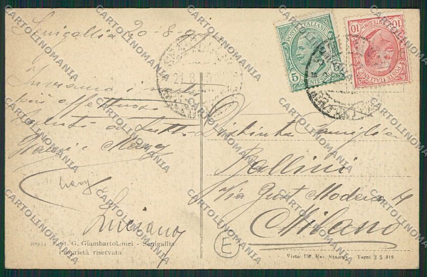 Ancona Senigallia cartolina QQ1236 – retro