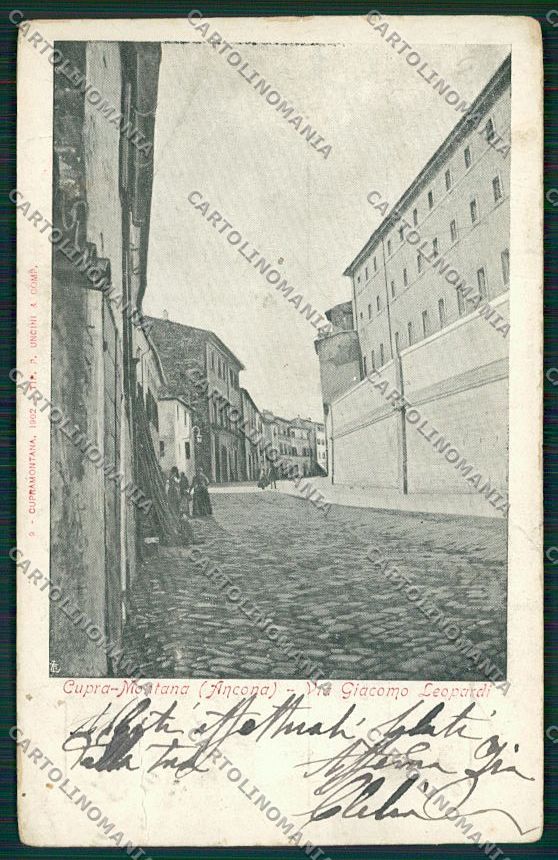 Ancona Cupramontana PIEGHINE cartolina QQ1276 – fronte