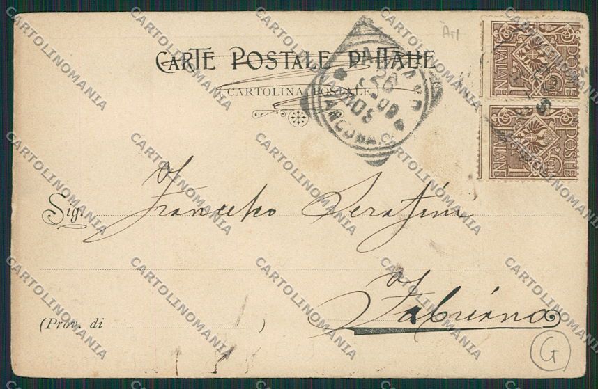 Ancona Cupramontana PIEGHINE cartolina QQ1276 – retro