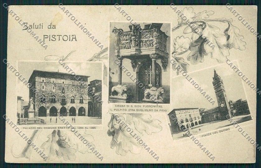 Pistoia Città Saluti da cartolina QQ1308 – fronte