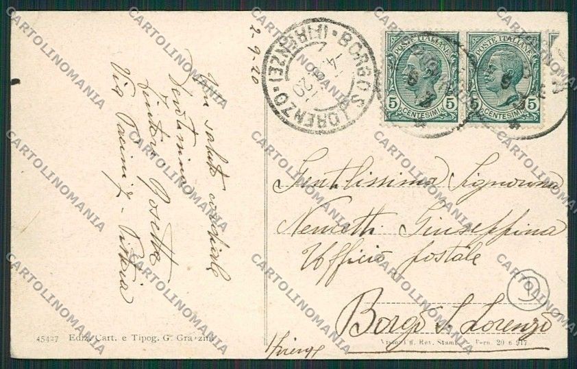 Pistoia Città Saluti da cartolina QQ1312 – retro
