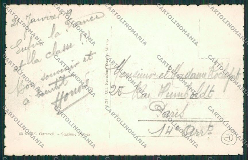 Pistoia Città Un Pensiero da cartolina QQ1325 – retro