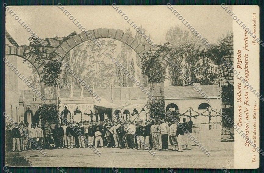 Pistoia Città Militari Festa Bandiera cartolina QQ1350 – fronte