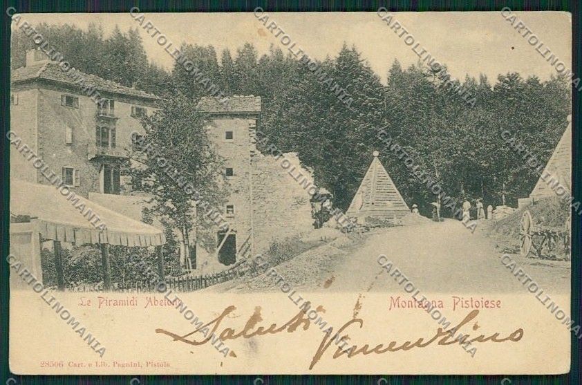 Pistoia Abetone cartolina QQ1386 – fronte