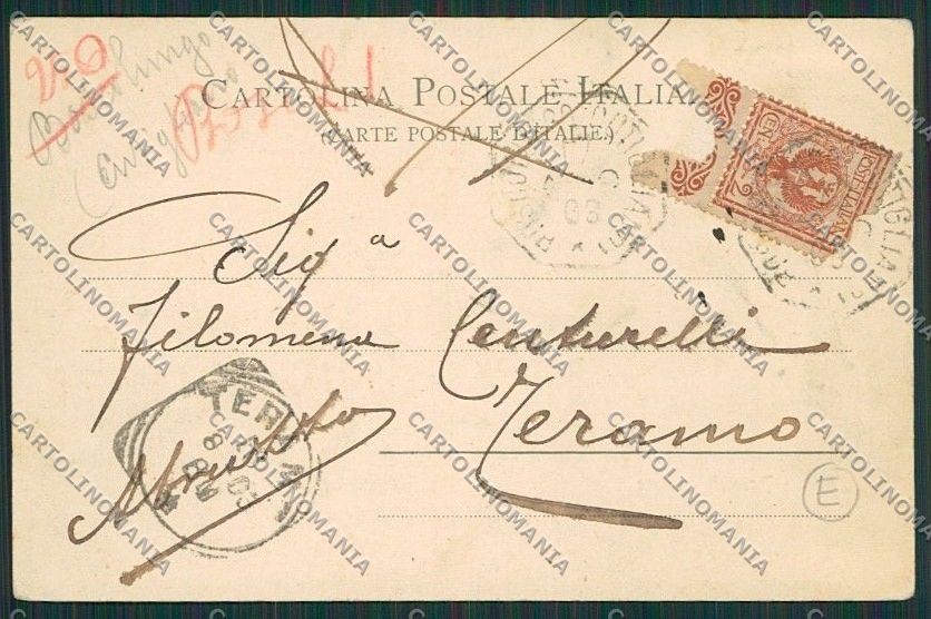 Pistoia Abetone cartolina QQ1386 – retro