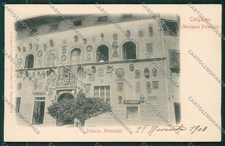 Pistoia Cutigliano Farmacia Poste cartolina QQ1398 – fronte