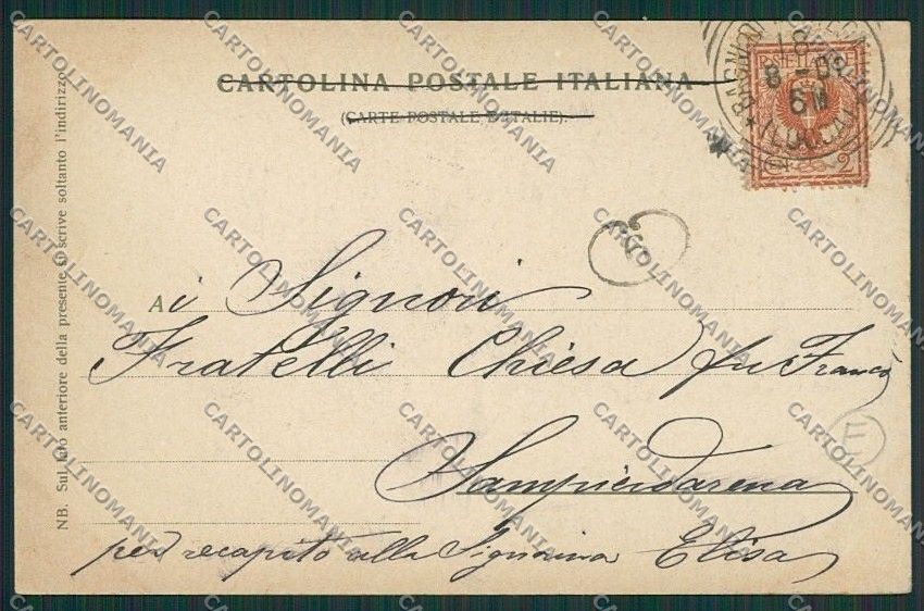 Pistoia Monsummano cartolina QQ1425 – retro