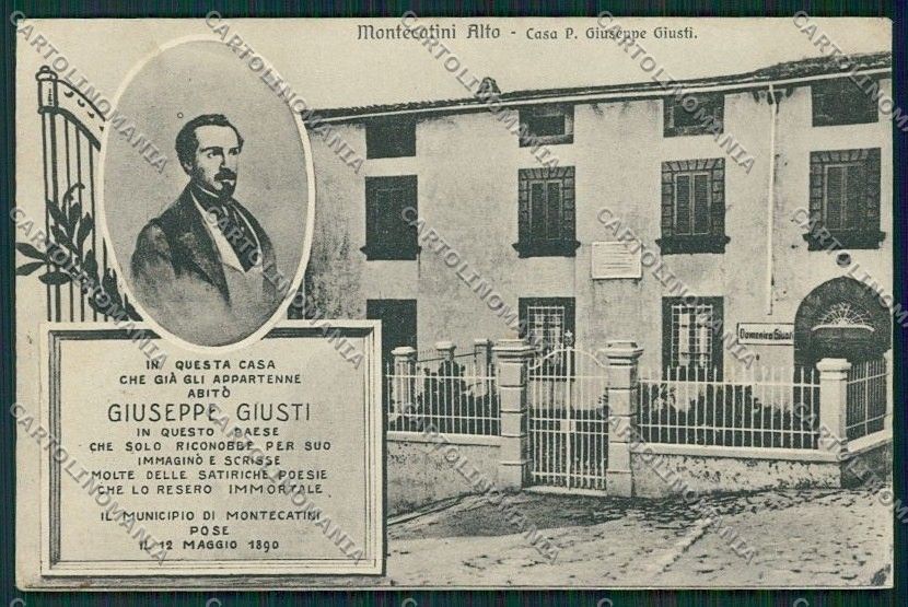 Pistoia Montecatini SCOLLATA cartolina QQ1440 – fronte