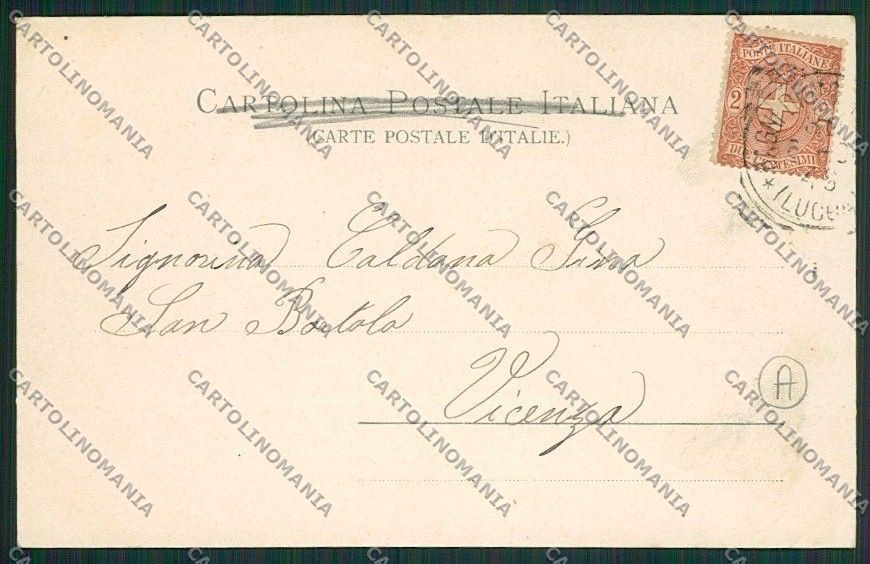 Pistoia Montecatini PIEGHINA cartolina QQ1448 – retro