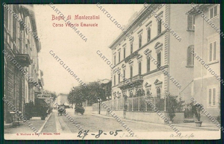Pistoia Montecatini cartolina QQ1450 – fronte