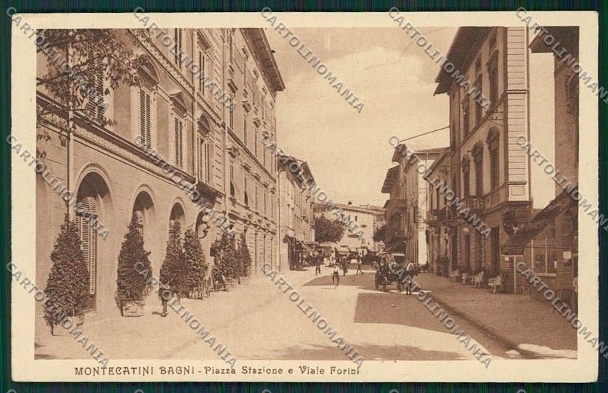 Pistoia Montecatini cartolina QQ1455 – fronte